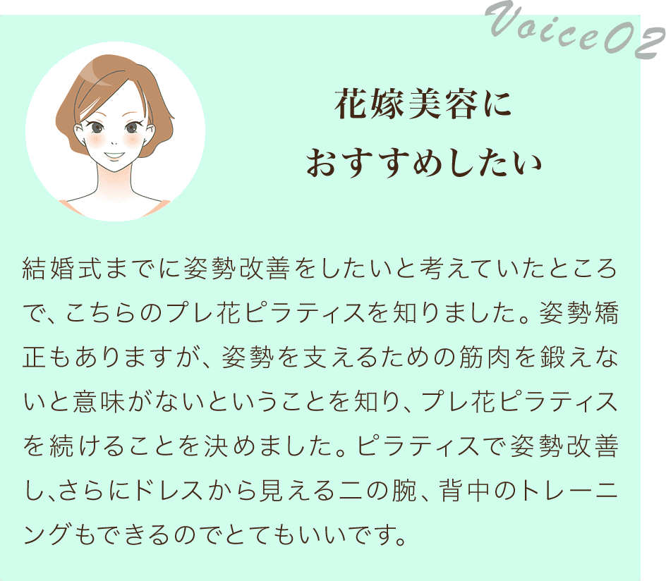 花嫁美容におすすめしたい